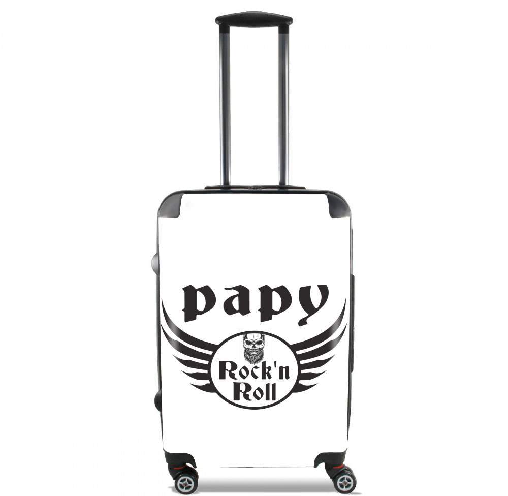 Valise trolley bagage XL pour Papy Rock N Roll