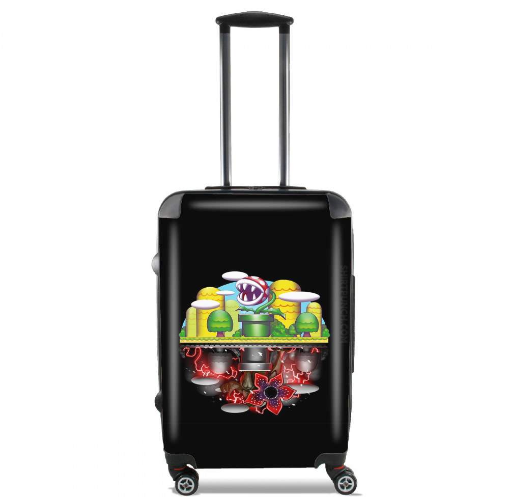Valise trolley bagage XL pour Plants Mario x Upside Down Stranger Things