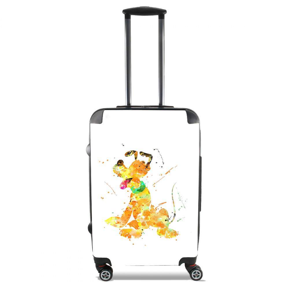 Valise trolley bagage XL pour Pluto watercolor art