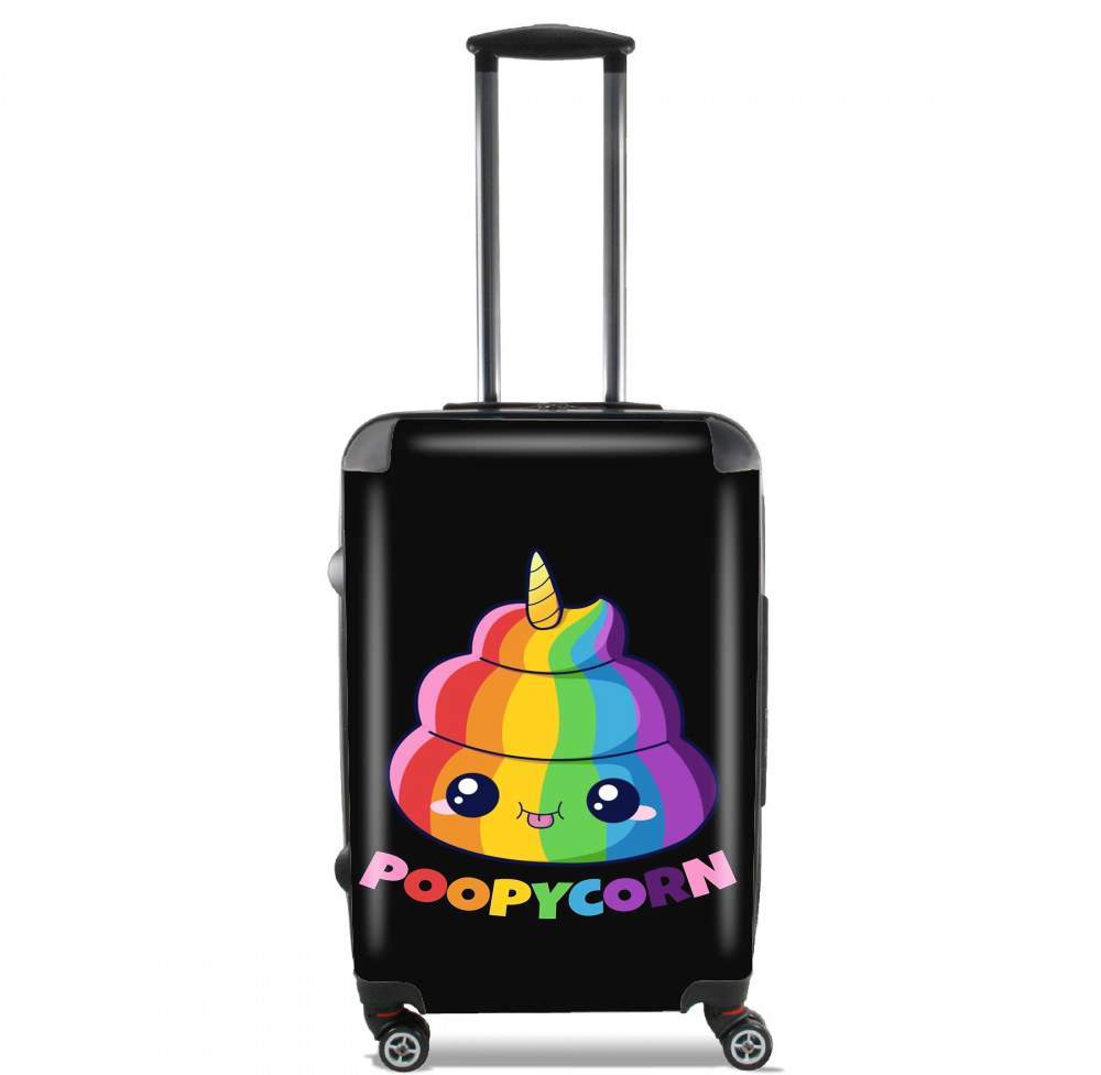 Valise trolley bagage XL pour Poopycorn Caca Licorne