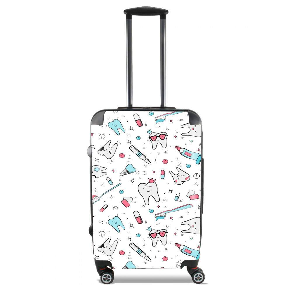 Valise trolley bagage XL pour Pattern Dentaire - Dent et dentifrice