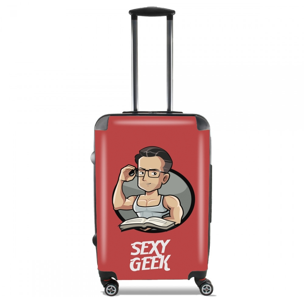 Valise trolley bagage XL pour Sexy geek
