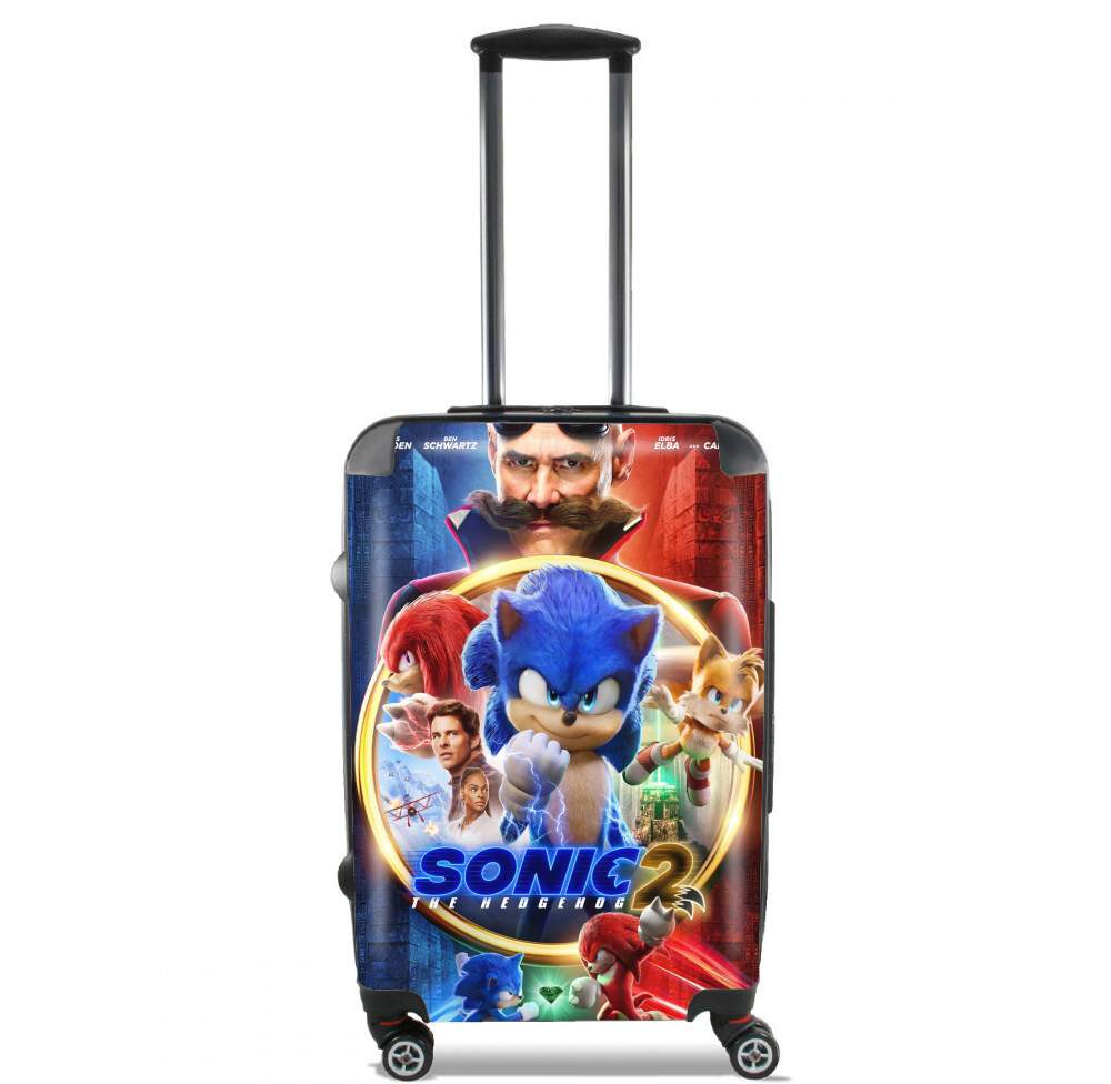 Valise trolley bagage XL pour Sonic 2 Tails x knuckles