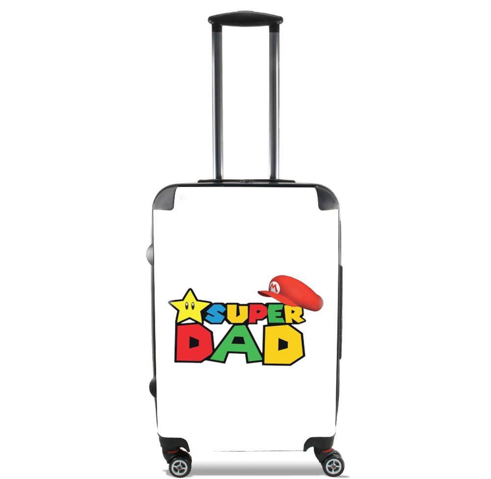 Valise trolley bagage XL pour Super Dad Mario humour