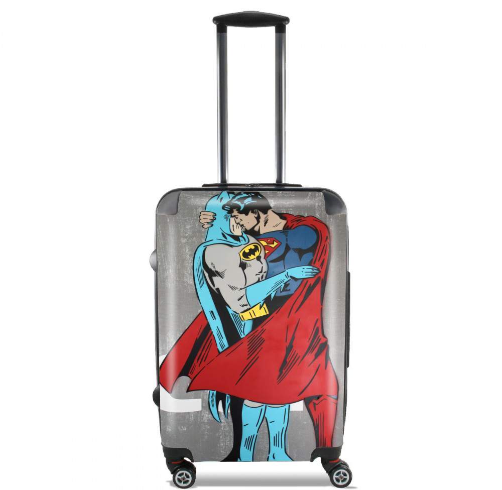 Valise trolley bagage XL pour Superman And Batman Kissing For Equality
