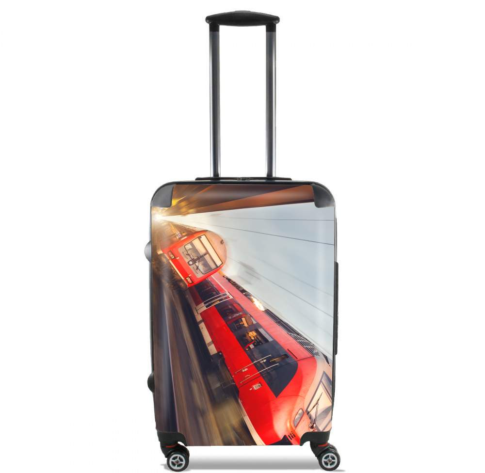 Valise trolley bagage XL pour Train rouge a grande vitesse