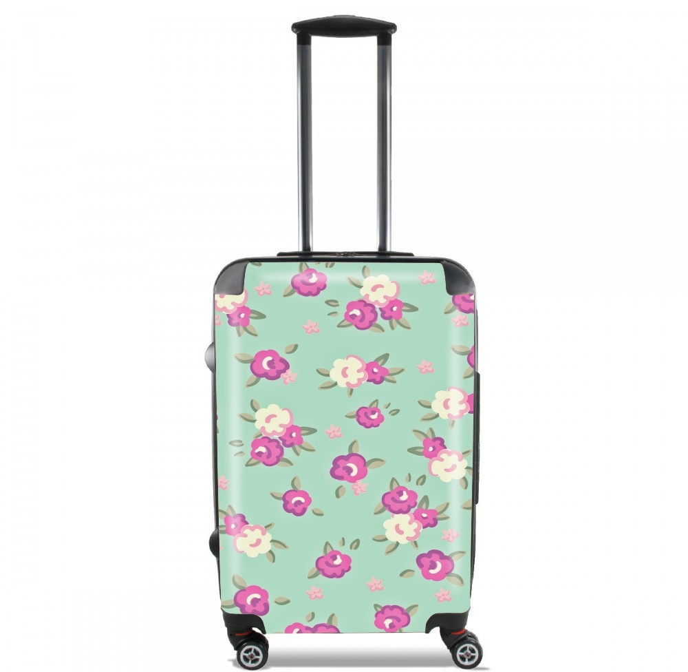 Valise trolley bagage XL pour Pattern Roses Vintage