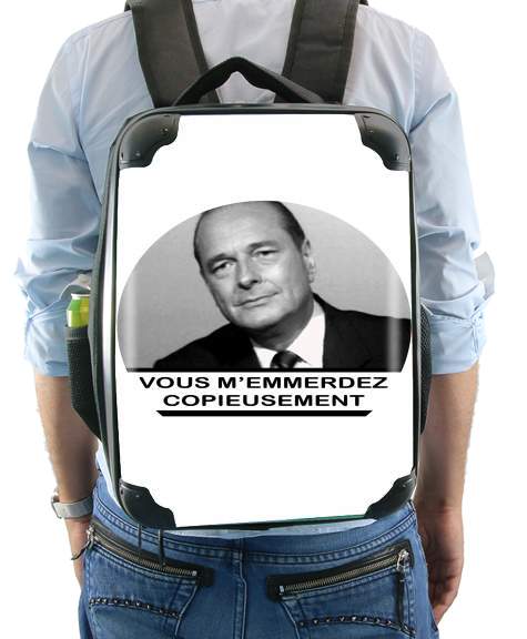 Sac à dos pour Chirac Vous memmerdez copieusement