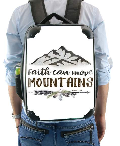 Sac à dos pour Catholique - Faith can move montains Matt 17v20 Bible