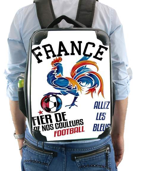 Sac à dos pour France Football Coq Sportif Fier de nos couleurs Allez les bleus