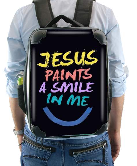 Sac à dos pour Jesus paints a smile in me Bible