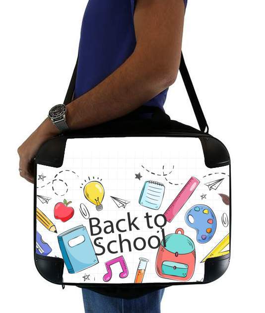 Sacoche Ordinateur 15" pour Back to school background drawing