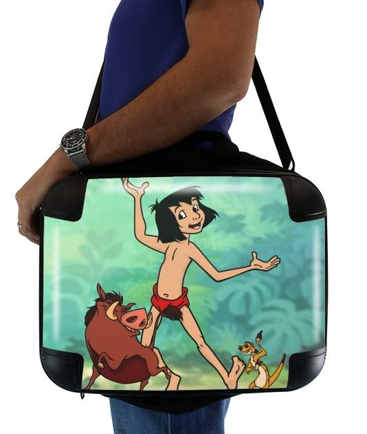 Sacoche Ordinateur 15" pour Disney Hangover Mowgli Timon and Pumbaa 