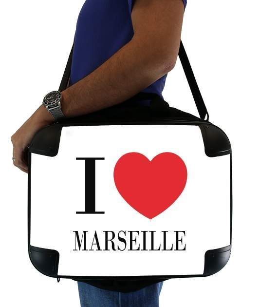 Sacoche Ordinateur 15" pour I love Marseille
