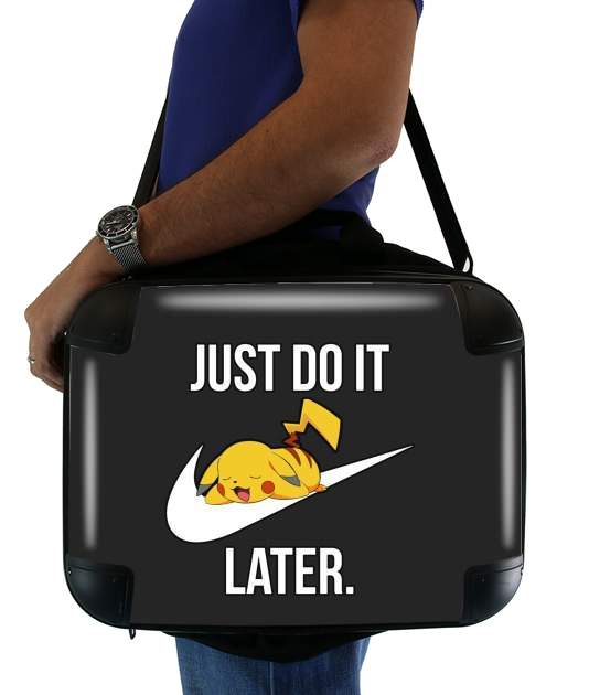 Sacoche Ordinateur 15" pour Nike Parody Just Do it Later X Pikachu