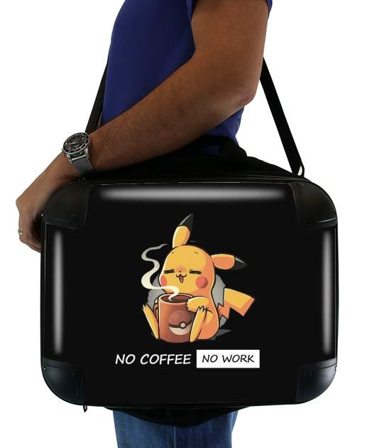 Sacoche Ordinateur 15" pour Pikachu Coffee Addict