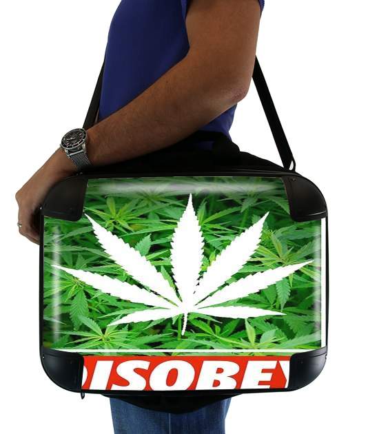Sacoche Ordinateur 15" pour Weed Cannabis Disobey