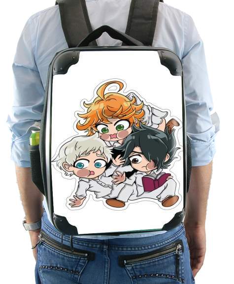Sac à dos pour The Promised Neverland - Emma, Ray, Norman Chibi