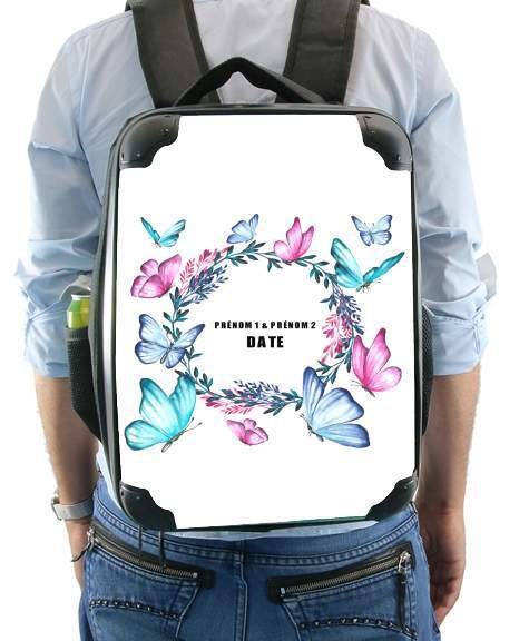 Sac à dos pour Watercolor Papillon Mariage invitation