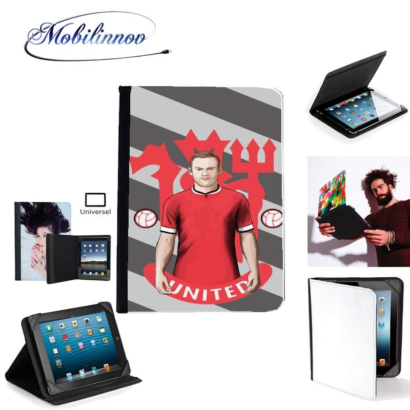 Étui Universel Tablette pour Football Stars: Red Devil Rooney ManU
