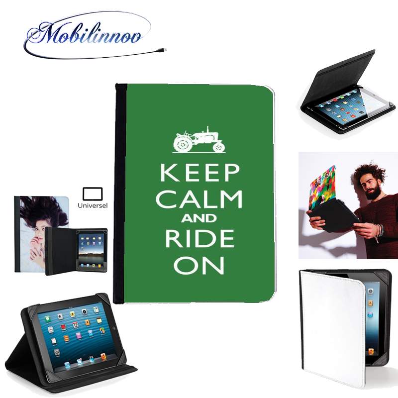 Étui Universel Tablette pour Keep Calm And ride on Tractor