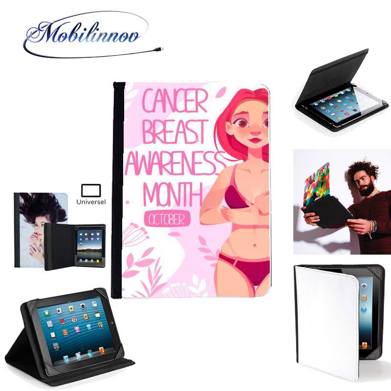 Étui Universel Tablette pour October breast cancer awareness month