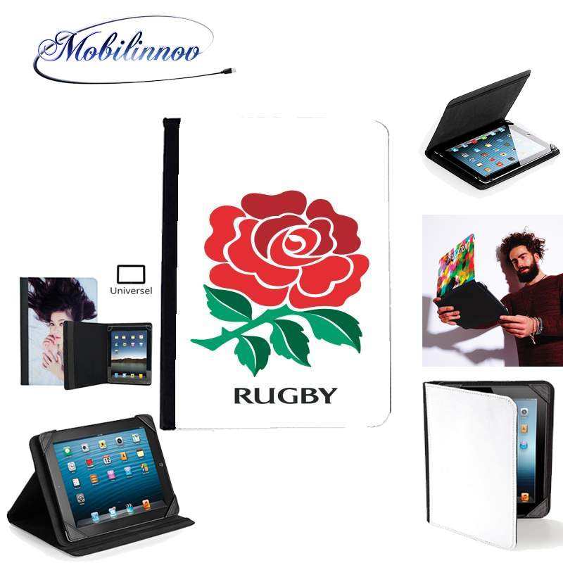 Étui Universel Tablette pour Rose Flower Rugby England