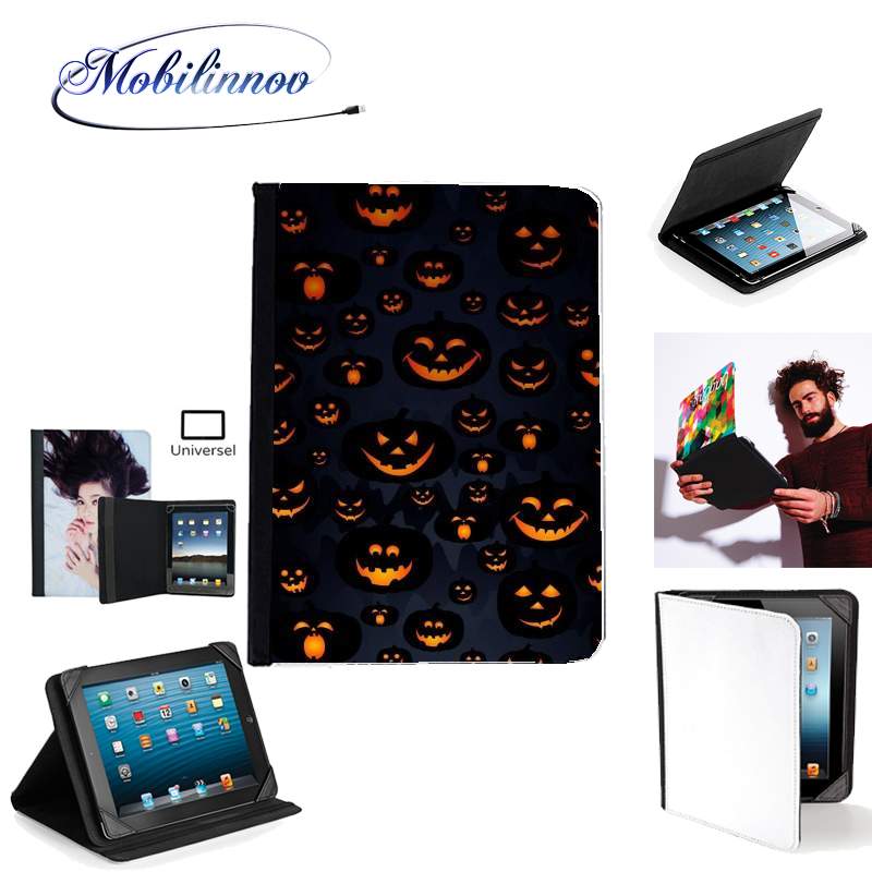 Étui Universel Tablette pour Scary Halloween Pumpkin