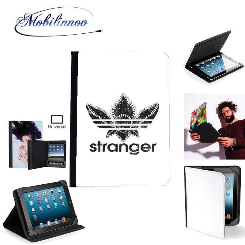 Étui Universel Tablette pour Stranger Things Demogorgon Monstre Parodie Adidas Logo Serie TV