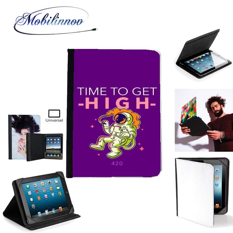 Étui Universel Tablette pour Time to get high WEED