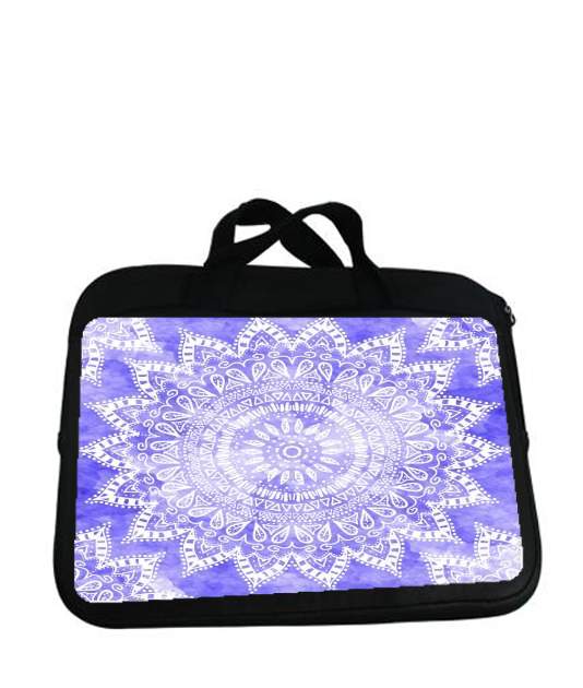 Housse pour tablette avec poignet pour Bohemian Flower Mandala in purple
