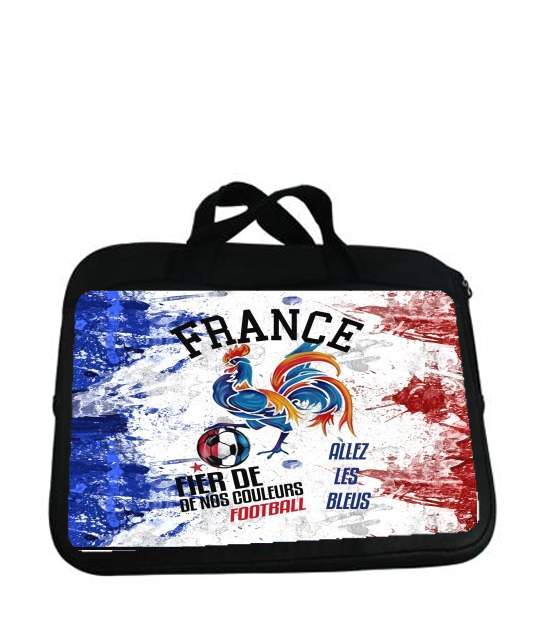 Housse pour tablette avec poignet pour France Football Coq Sportif Fier de nos couleurs Allez les bleus