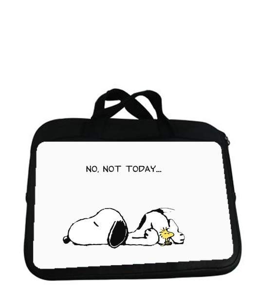 Housse pour tablette avec poignet pour Snoopy No Not Today