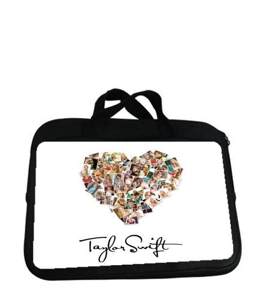 Housse pour tablette avec poignet pour Taylor Swift Love Fan Collage signature