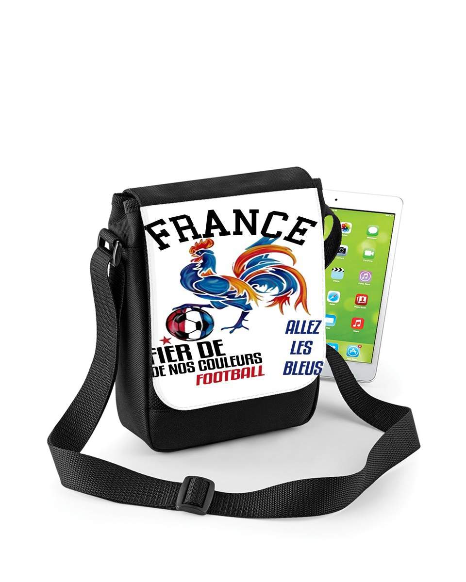 Mini Sac - Pochette unisexe pour France Football Coq Sportif Fier de nos couleurs Allez les bleus