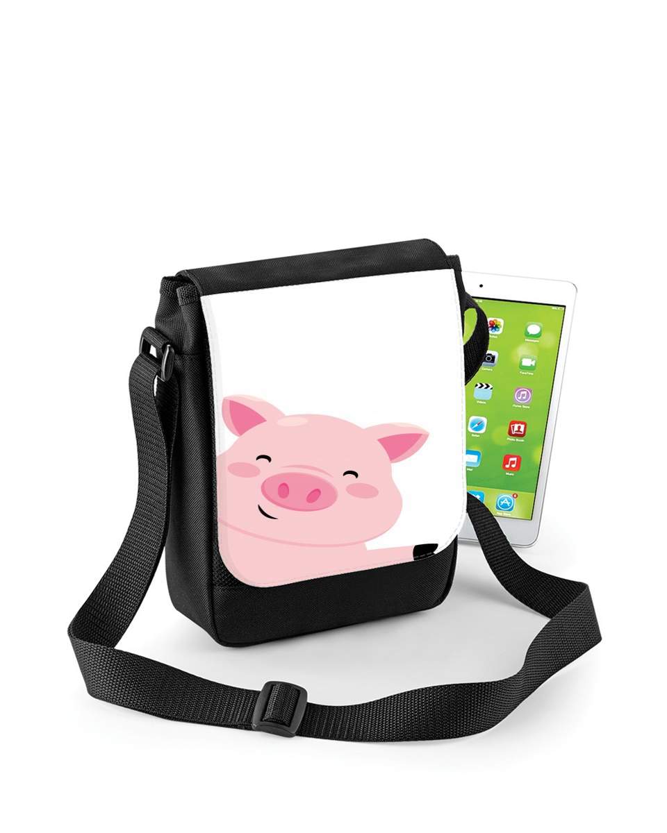 Mini Sac - Pochette unisexe pour Cochon souriant