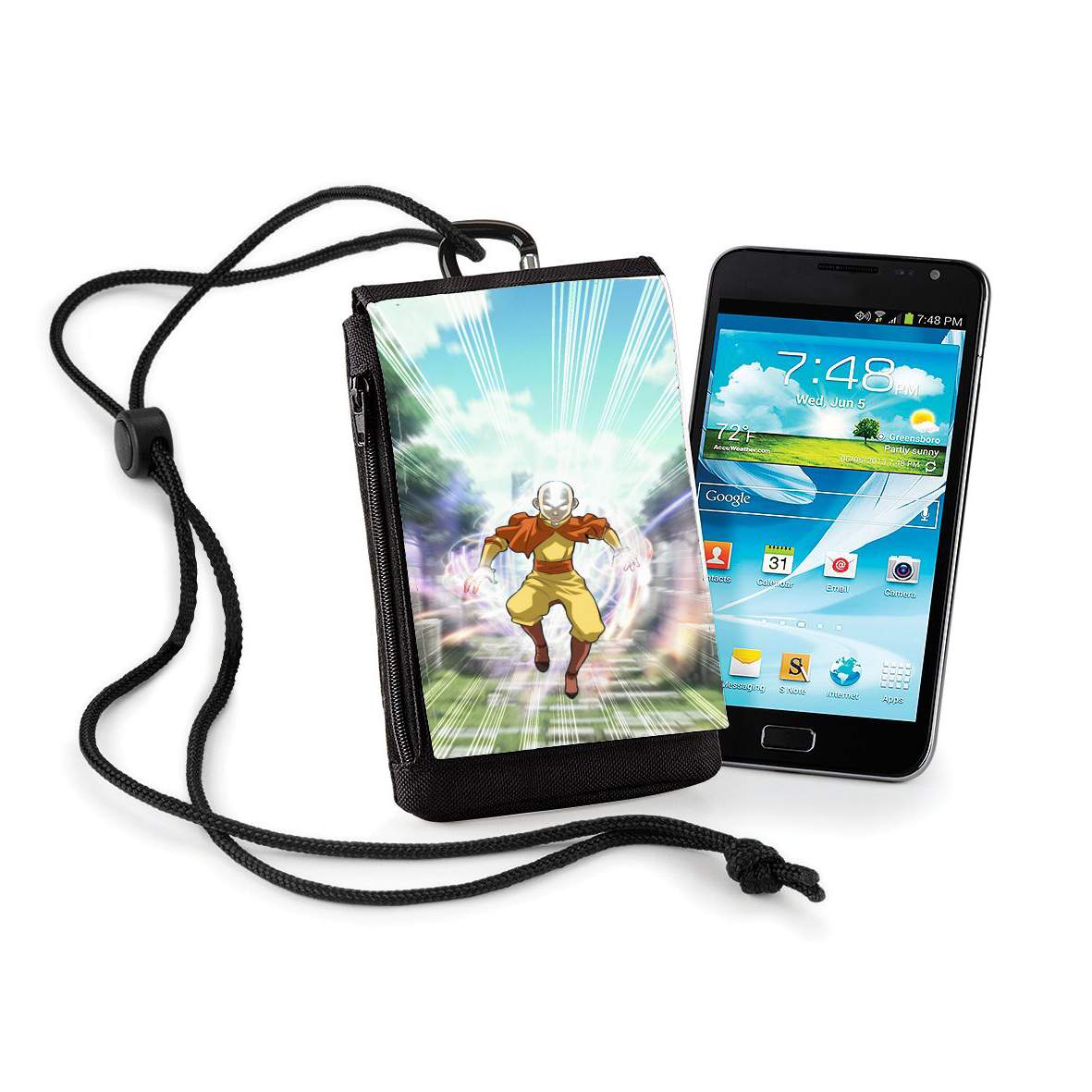 Pochette de téléphone - Taille XL pour Aang Powerful