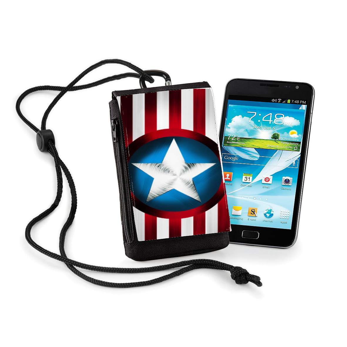 Pochette de téléphone - Taille XL pour American Captain