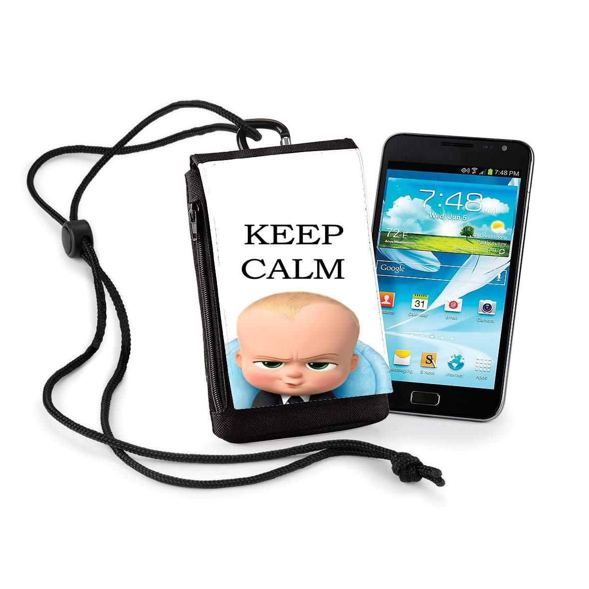 Pochette de téléphone - Taille XL pour Baby Boss Keep CALM