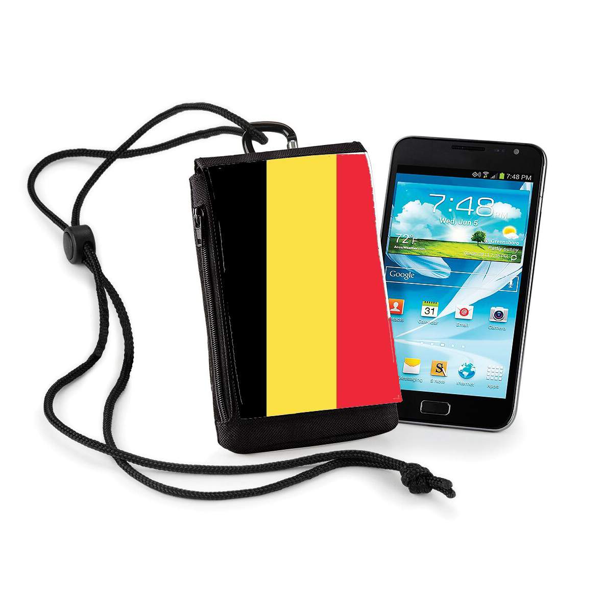 Pochette de téléphone - Taille XL pour Drapeau Belgique
