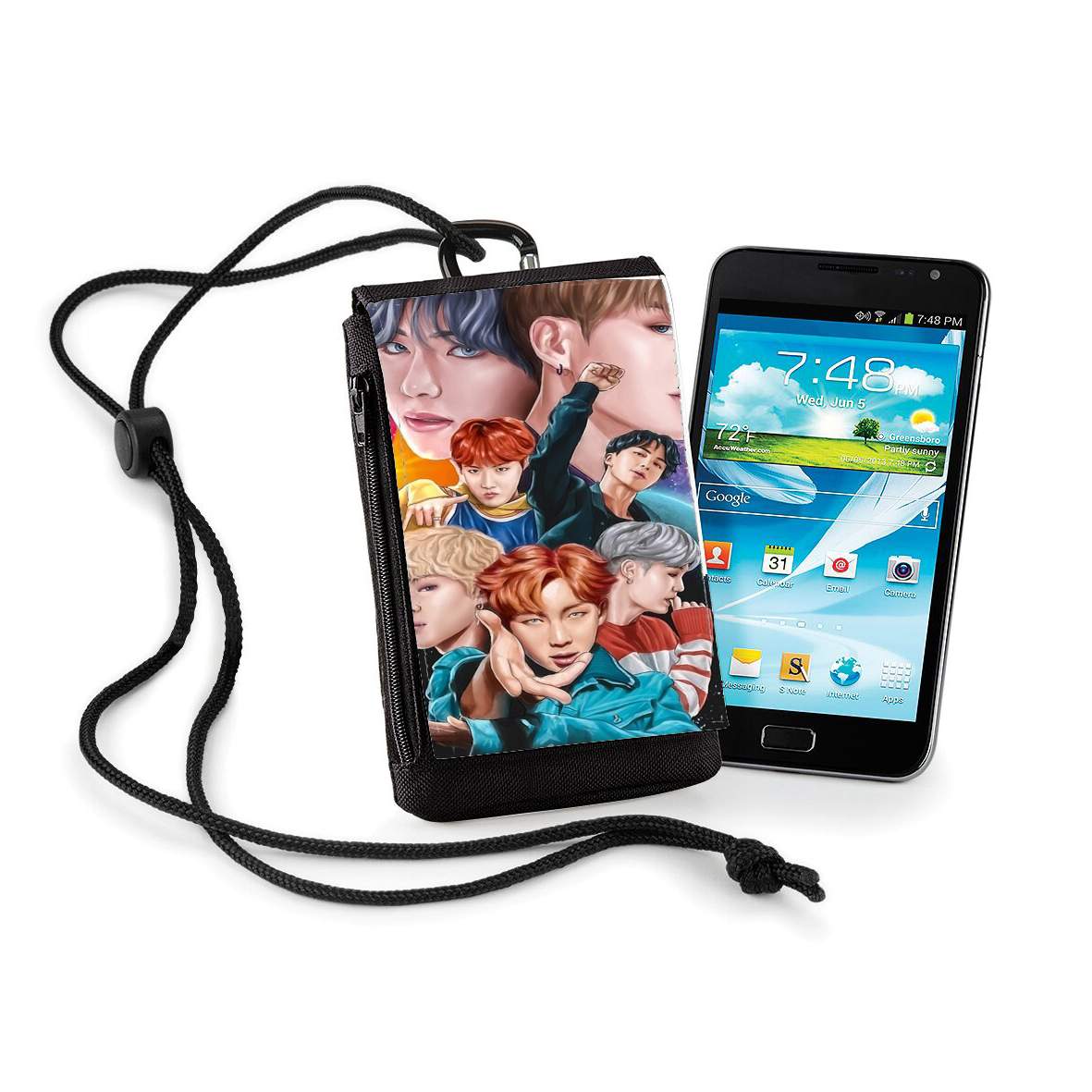 Pochette de téléphone - Taille XL pour BTS DNA FanArt
