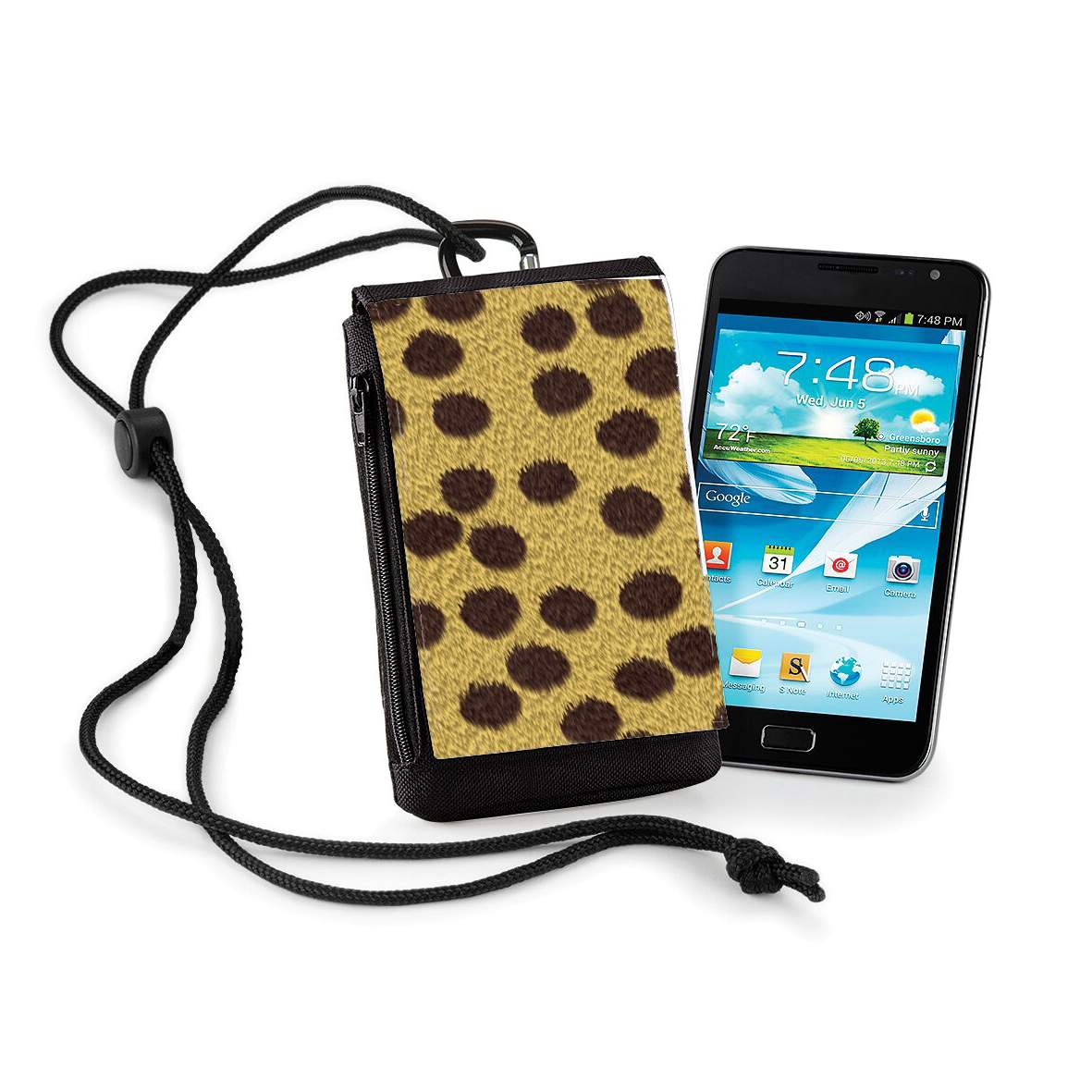 Pochette de téléphone - Taille XL pour Cheetah Fur