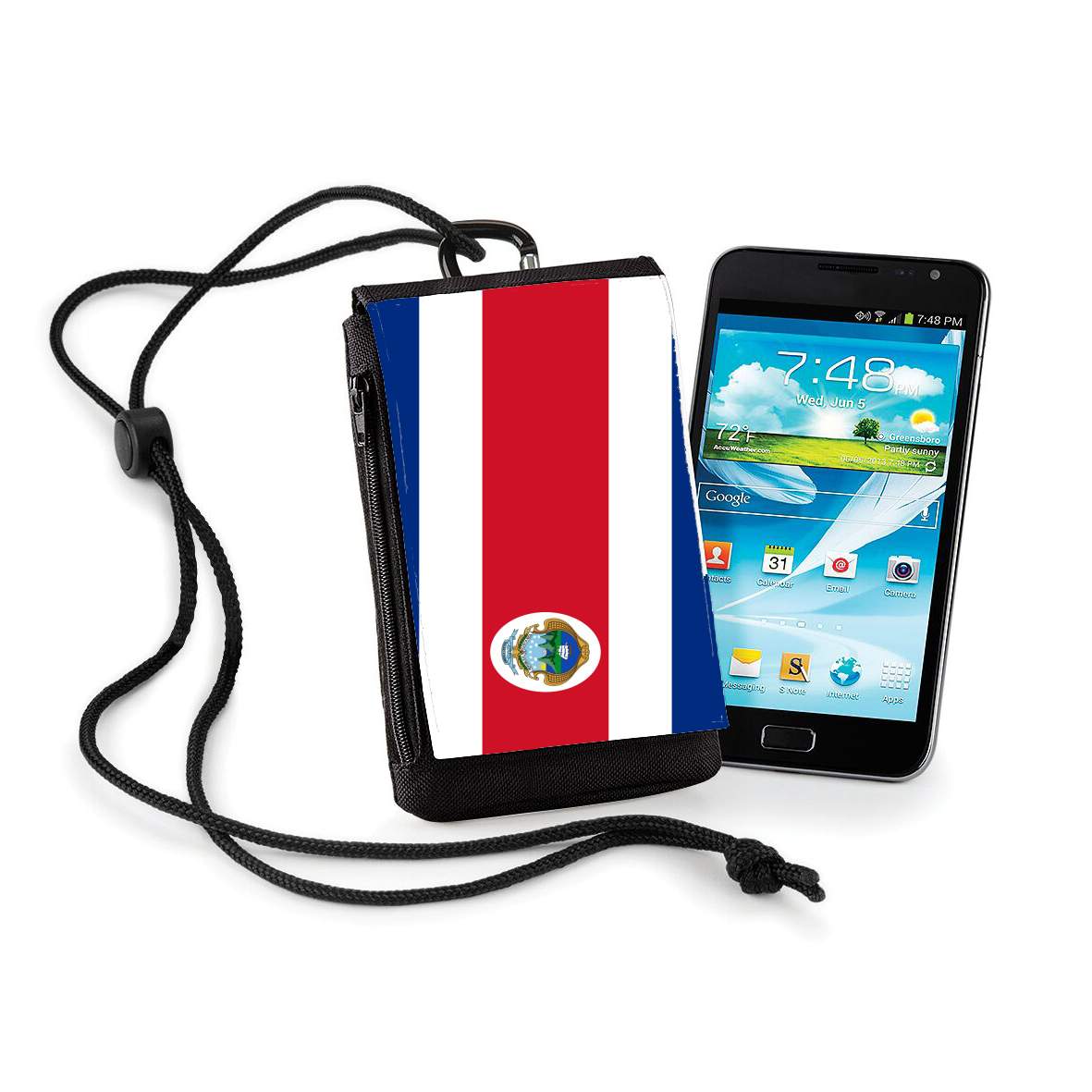 Pochette de téléphone - Taille XL pour Costa Rica
