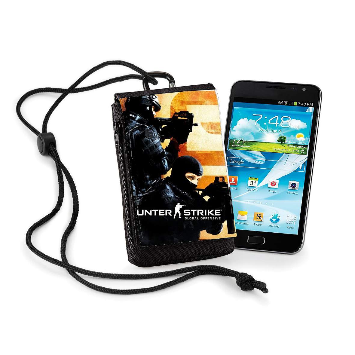 Pochette de téléphone - Taille XL pour Counter Strike CS GO