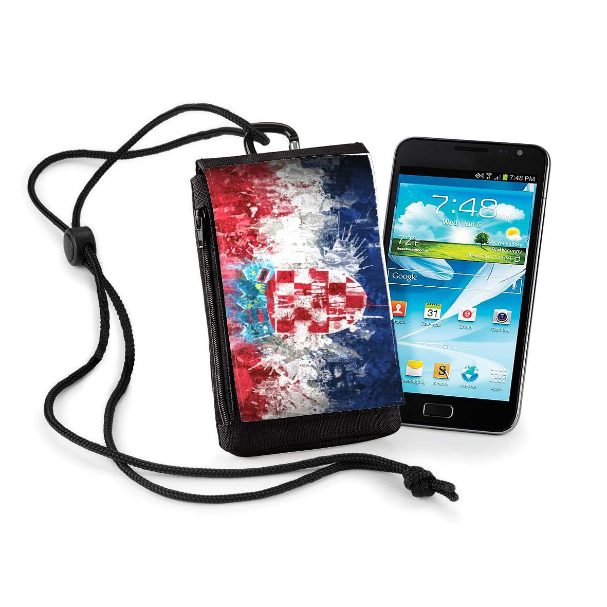 Pochette de téléphone - Taille XL pour Croatie