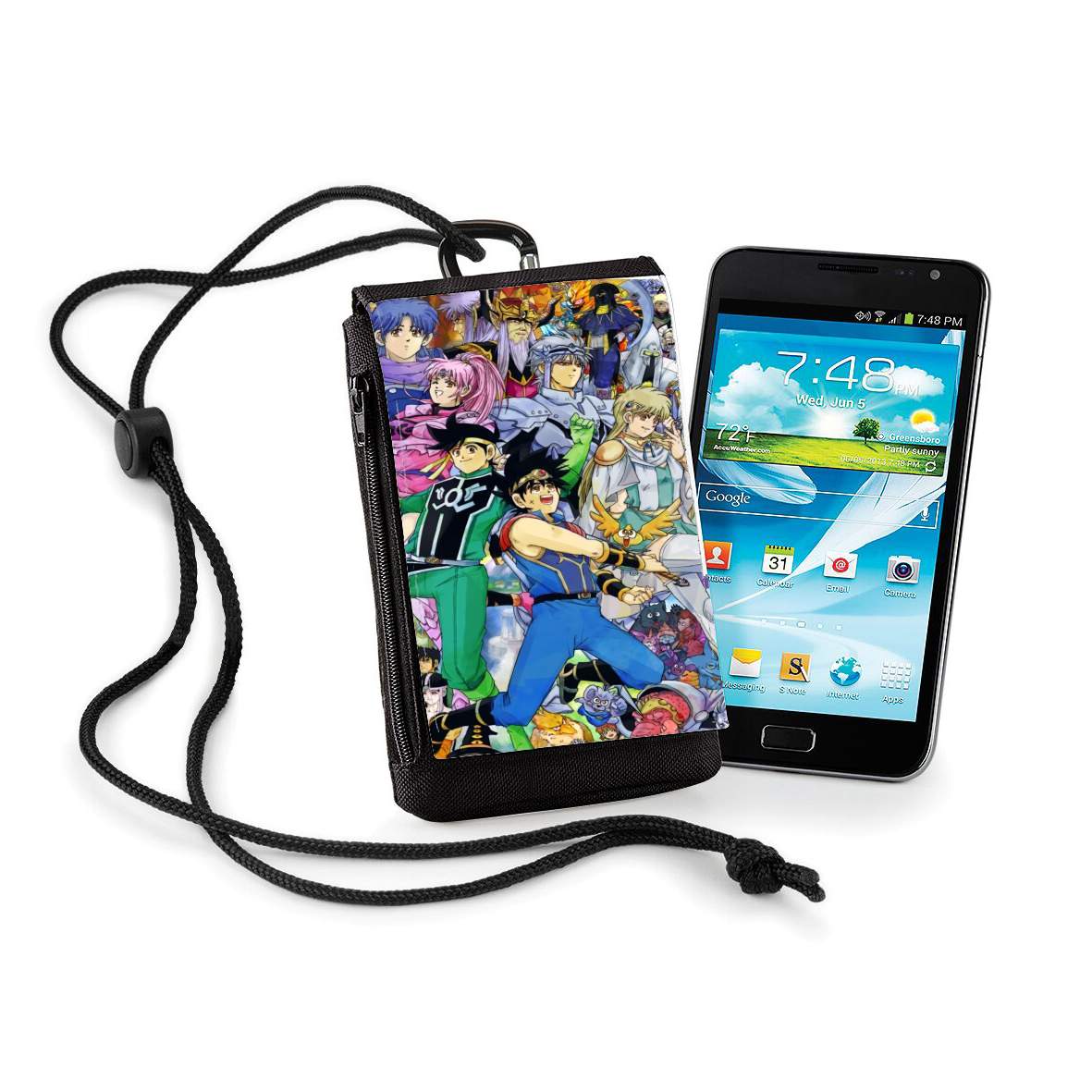 Pochette de téléphone - Taille XL pour dai no daibouken fan art Dragon Quest