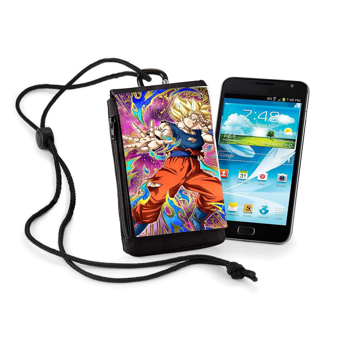 Pochette de téléphone - Taille XL pour Dokkan Battle Goku Gratitude And Respect