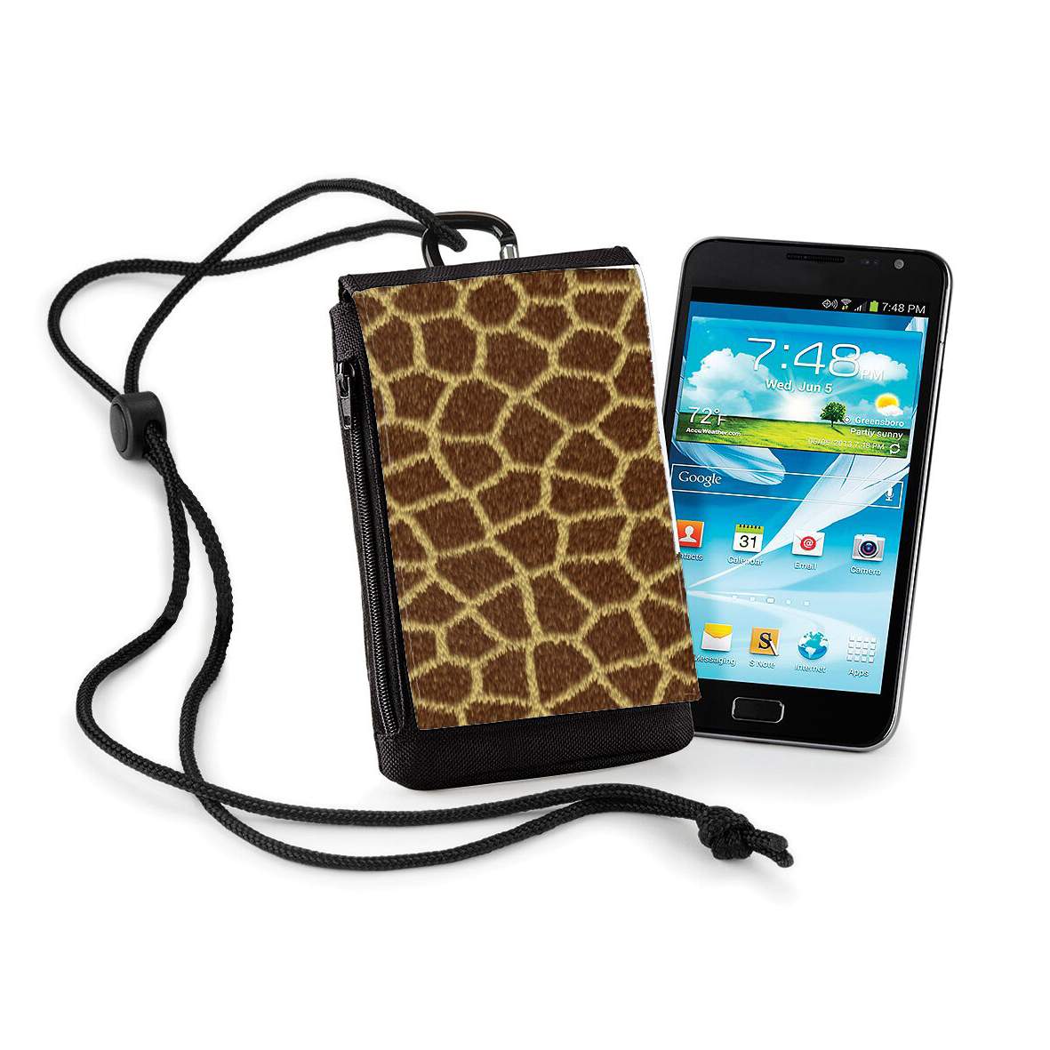 Pochette de téléphone - Taille XL pour Giraffe Fur