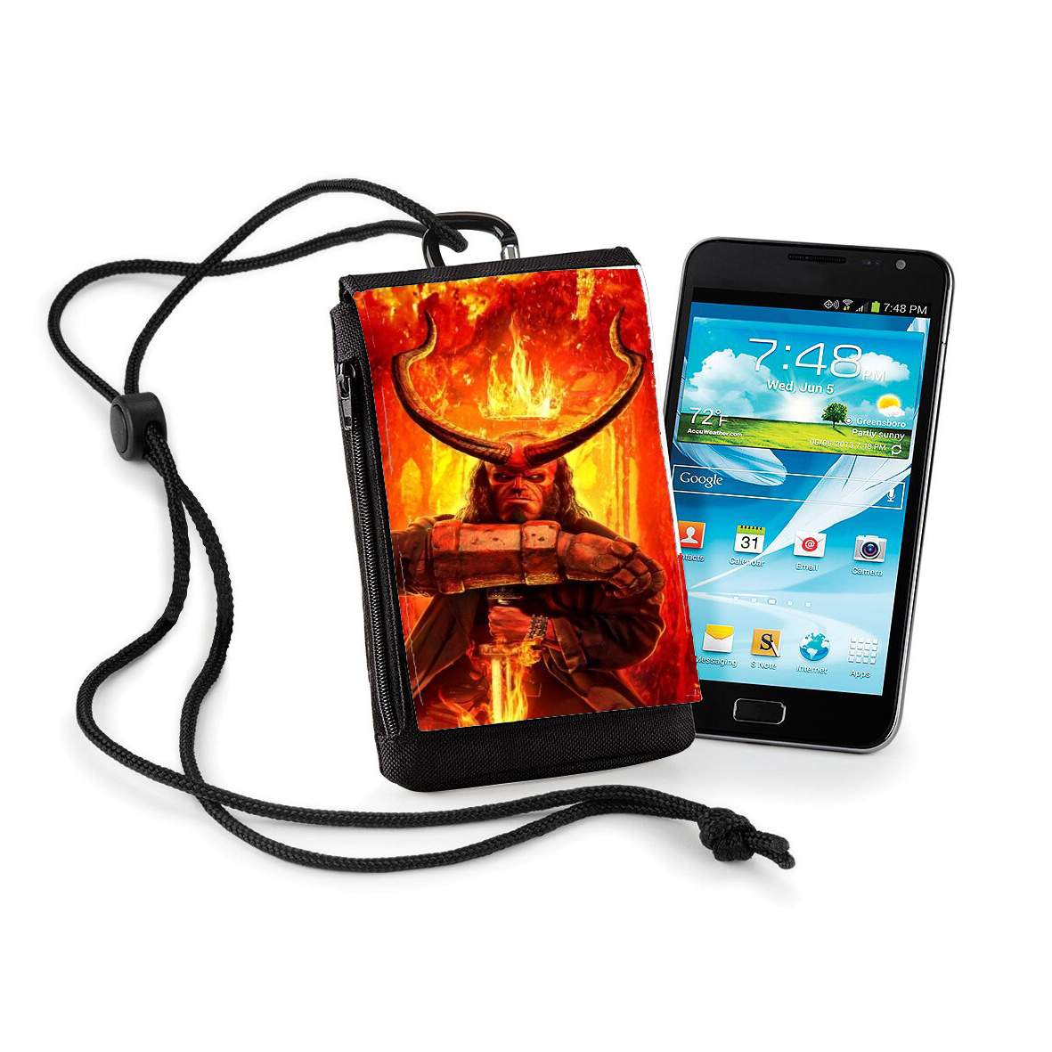 Pochette de téléphone - Taille XL pour Hellboy in Fire