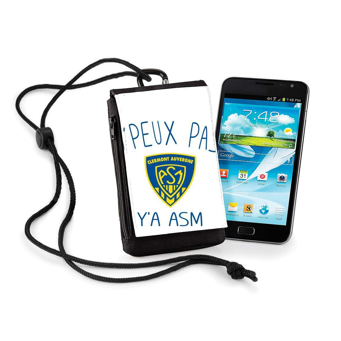 Pochette de téléphone - Taille XL pour Je peux pas ya ASM - Rugby Clermont Auvergne